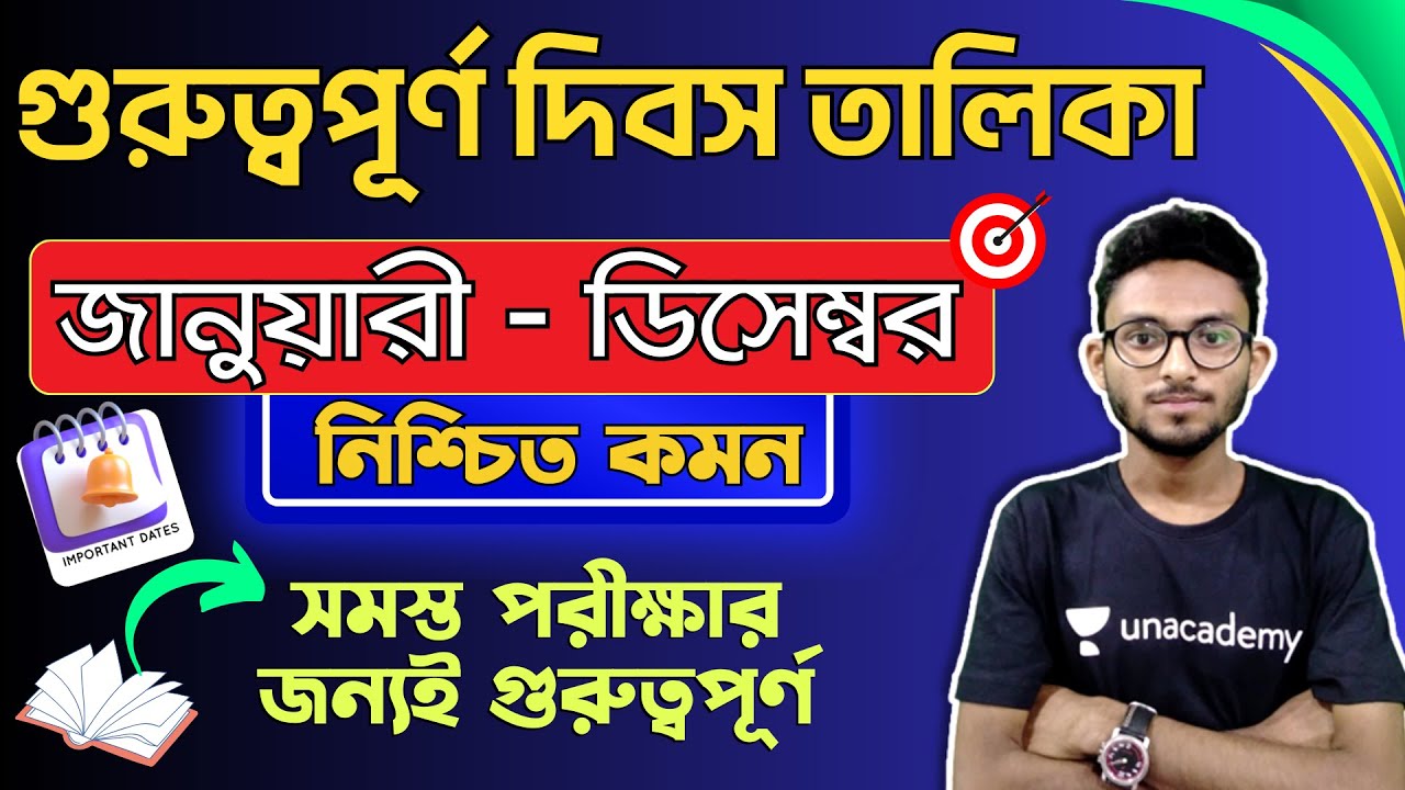 Important Days 2023 | Bengali GK & Awareness 📅