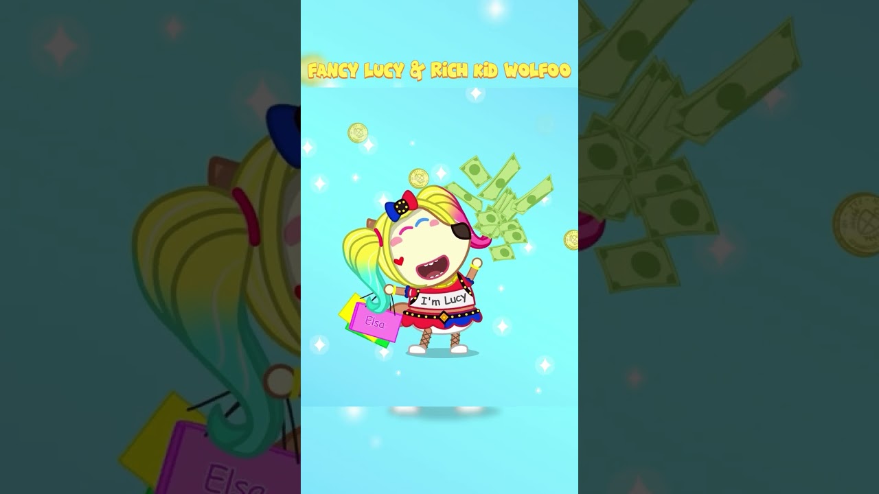 Lucy & Rich Kid Wolfoo in Fun Shorts ✨