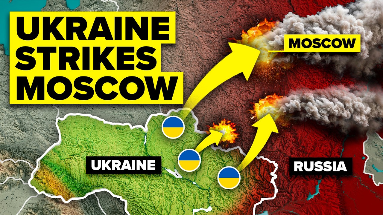 Ukraine Launches Major Drone Attack on Moscow 🚁 – Putin’s Control Wavers
