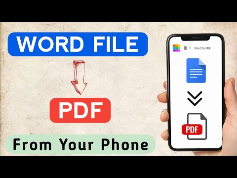 How to Convert Word to PDF on Phone | Doc to PDF | Android & IPhone