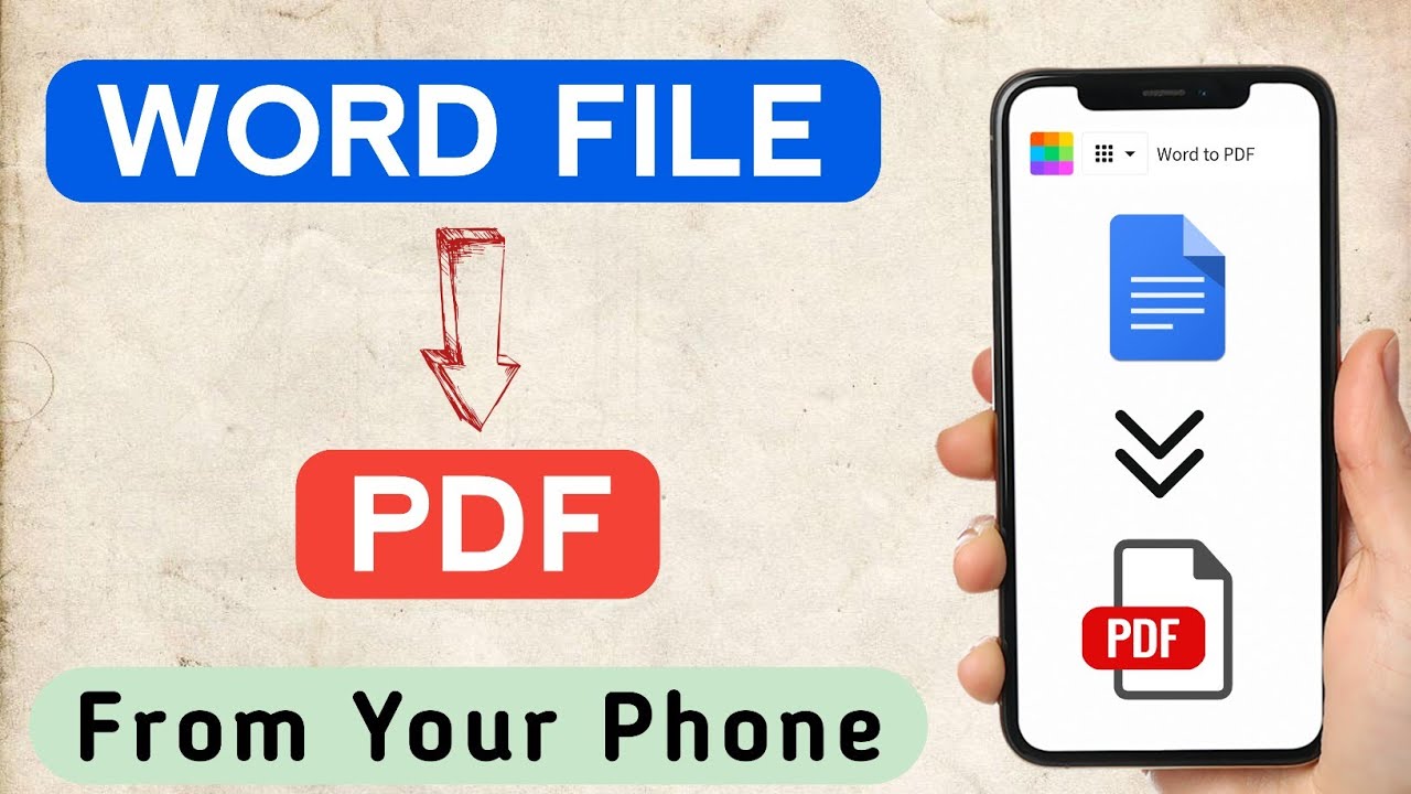 How to Convert Word to PDF on Phone | Doc to PDF | Android & IPhone