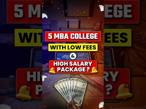 5 MBA College with Low Fees & High Salary Package !! #shorts #careerkaptain