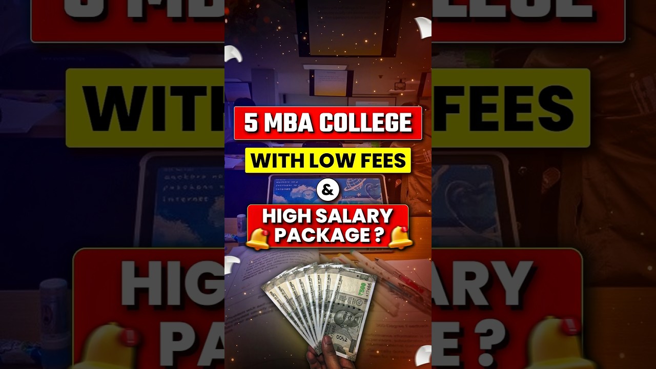 5 Top 5 Affordable MBA Colleges with High Salary Packages 💼