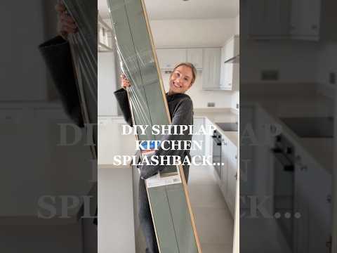 DIY shiplap kitchen splashback on a budget @homewithkat_