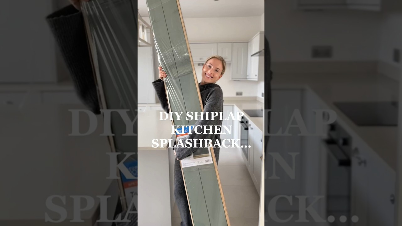 Budget-Friendly DIY Shiplap Kitchen Splashback 🛠️