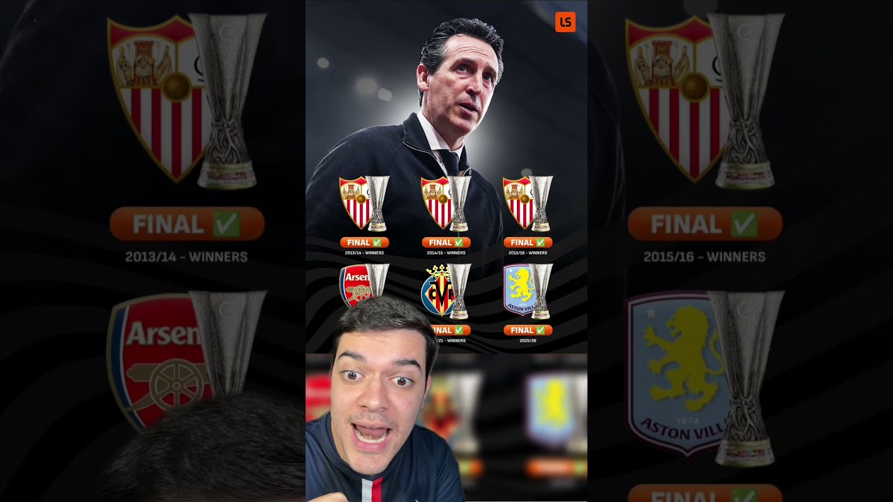 ¡El amo absoluto de la Europa League! #emery #europaleague #astonvilla #futbol