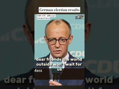 German election results 2025| #germany #germanelections #shorts
