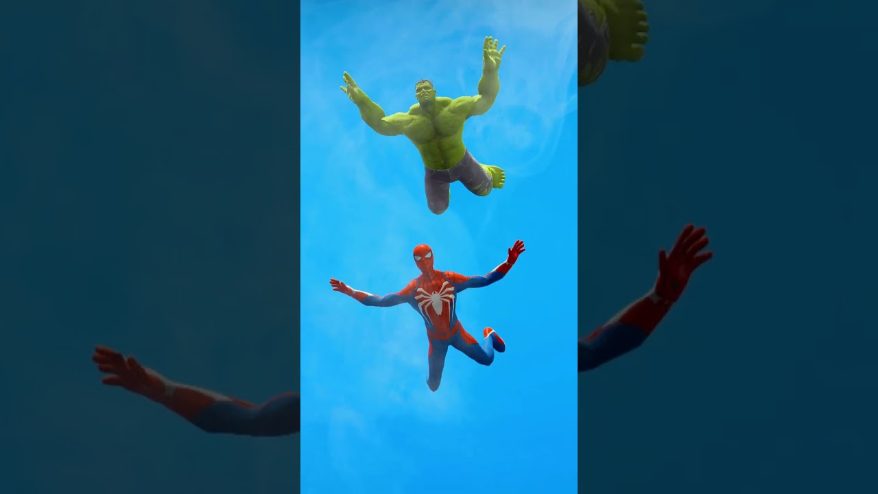 سبايدر مان يساعد هالك لكن فينوم يضربه 😱