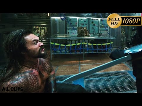 Aquaman vs Black Mantha:  Fight scene in the submarine : Aquaman 2019