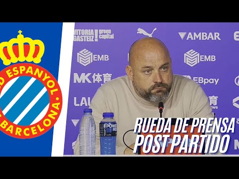 🎙️RUEDA DE PRENSA de Manolo González tras la DERROTA del ESPANYOL ante el ALAVÉS (2-1)⚽| LALIGA