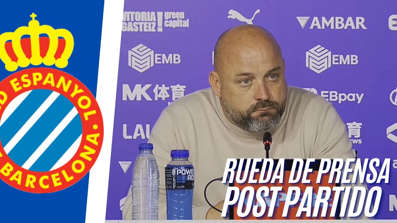 Manolo González tras la derrota del Espanyol ante Alavés en La Liga ⚽