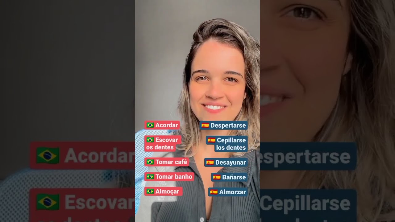 Verbos diários em espanhol 🇪🇸