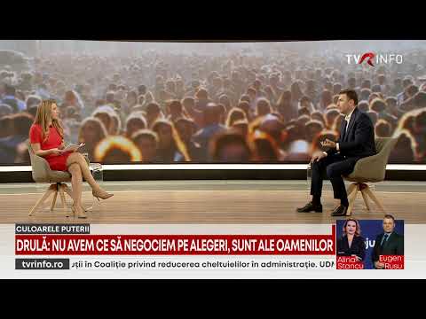 Deputatul USR Cătălin Drulă, în direct la TVR Info