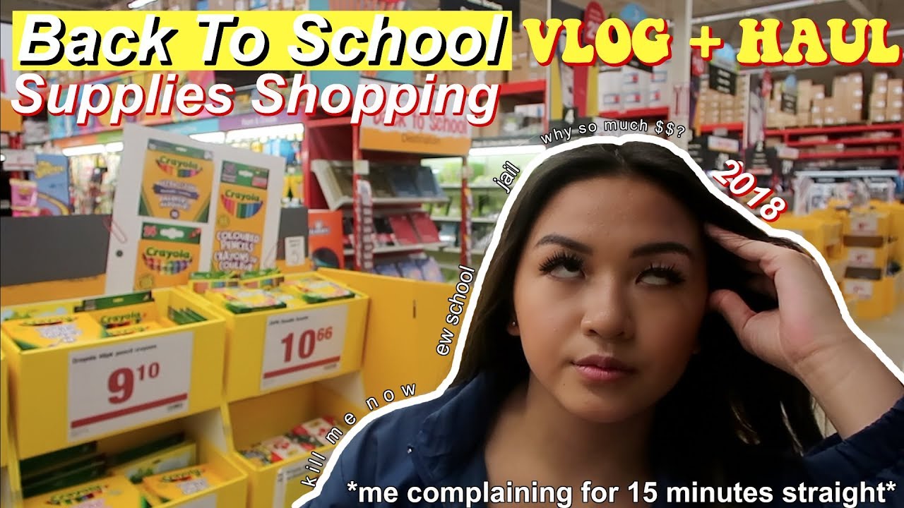 BACK TO SCHOOL SHOPPING vlog + haul (me complaining for 15 min straight ) | maiphammy