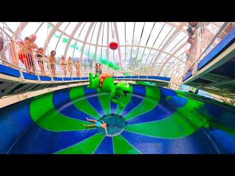 Netherland's LARGEST waterpark! | TikiBad All Slide POV's