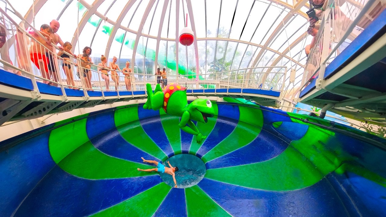 Experience the Netherlands' Largest Waterpark! 🌊 | TikiBad All Slide POVs