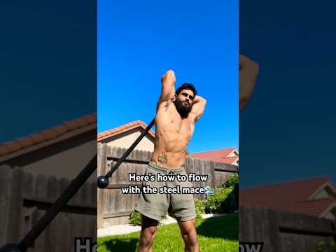 How To Flow With The Steel Mace #mobility #fitness #homeworkout #kettlebell #macebell #shredded