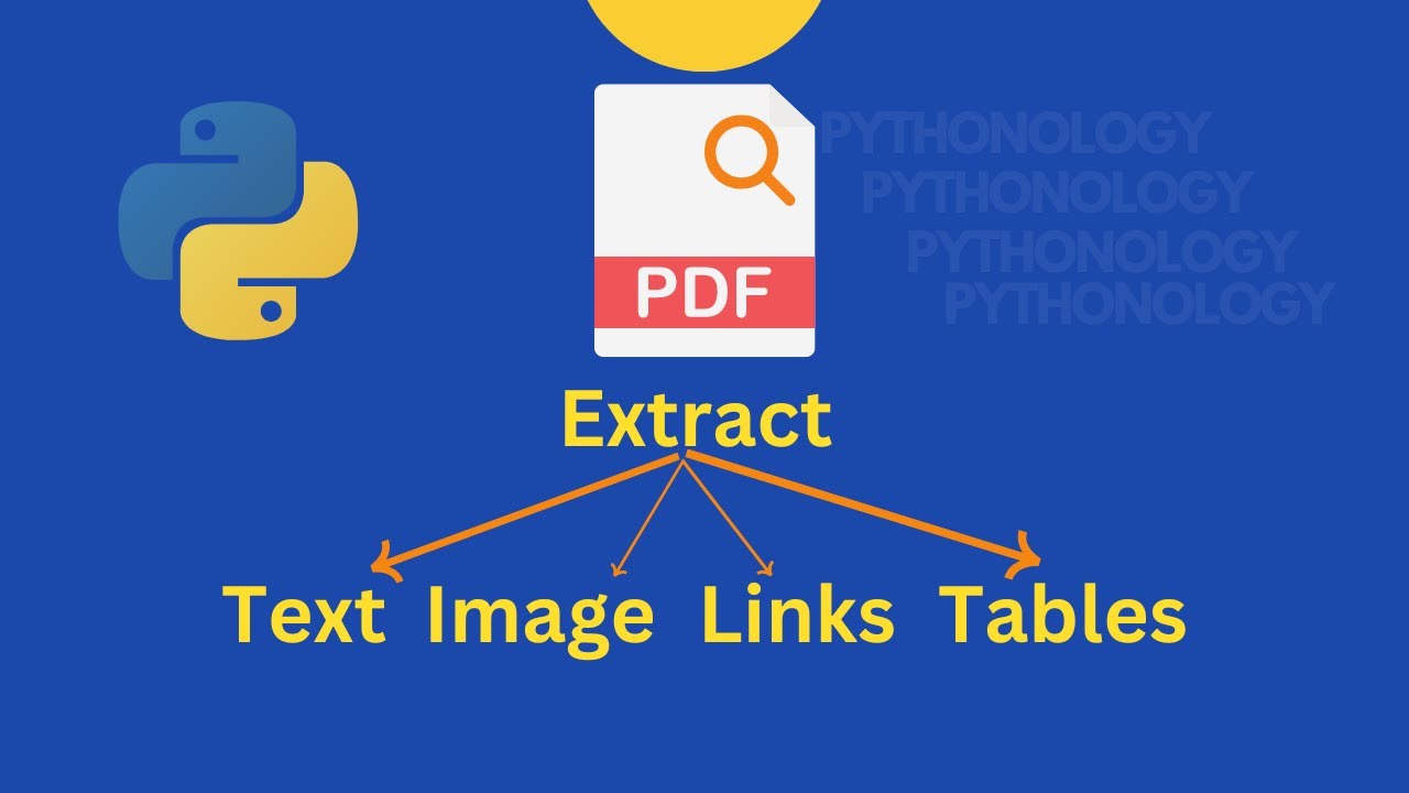 Extract Text, Links, Images & Tables from PDFs with Python π