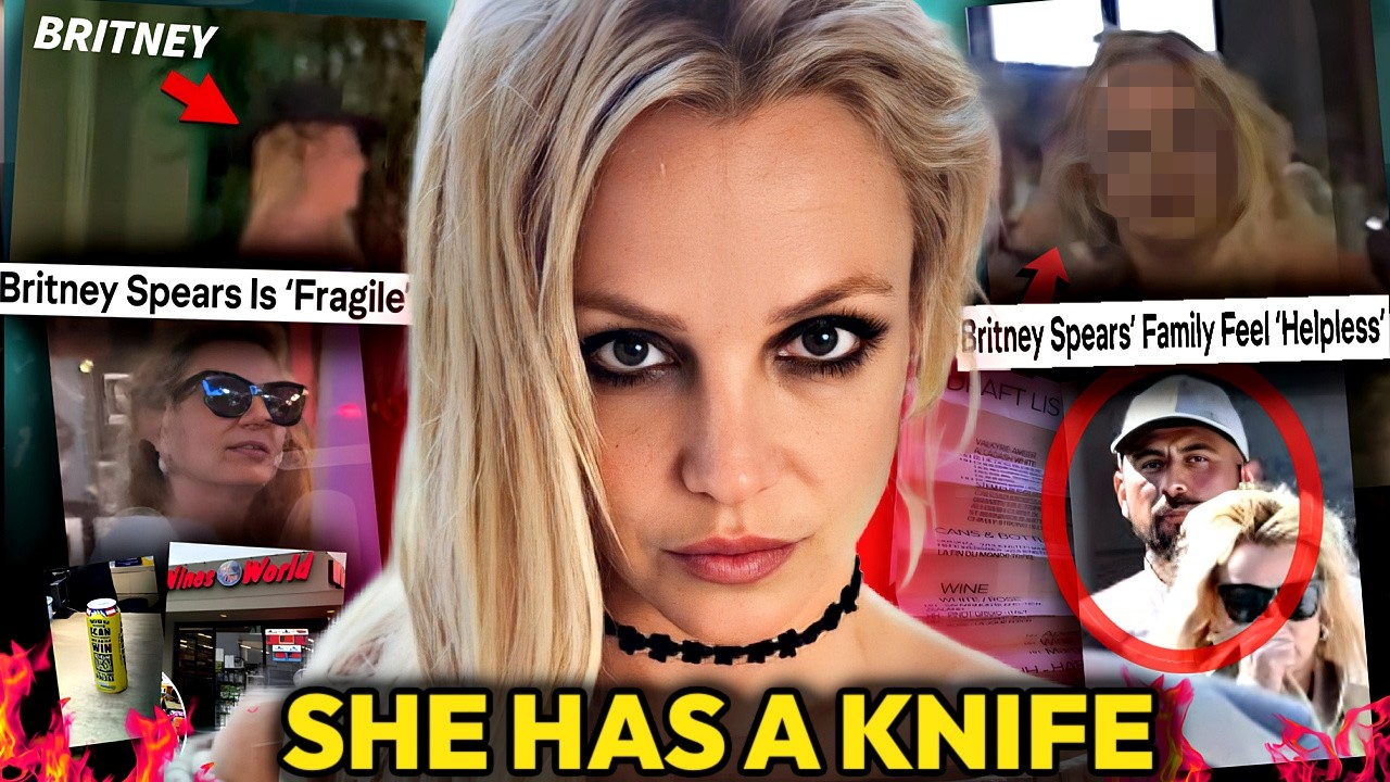 BRITNEY SPEARS IS IN CRISIS MODE: BARKING AND HOLDING A KNIFE IN PUBLIC (SHE NEEDS SUPPORT)
