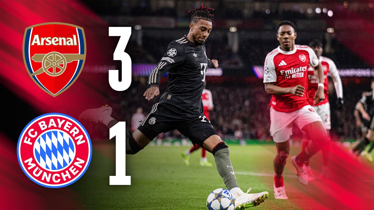 Arsenal Beats Bayern 3-1 in Champions League 🏆