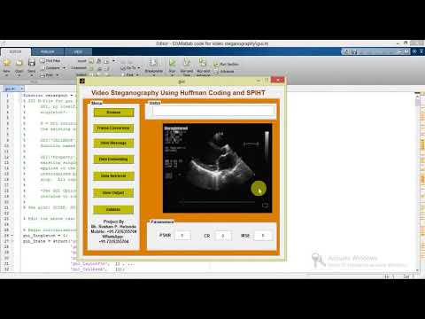Matlab Code for Video Steganography