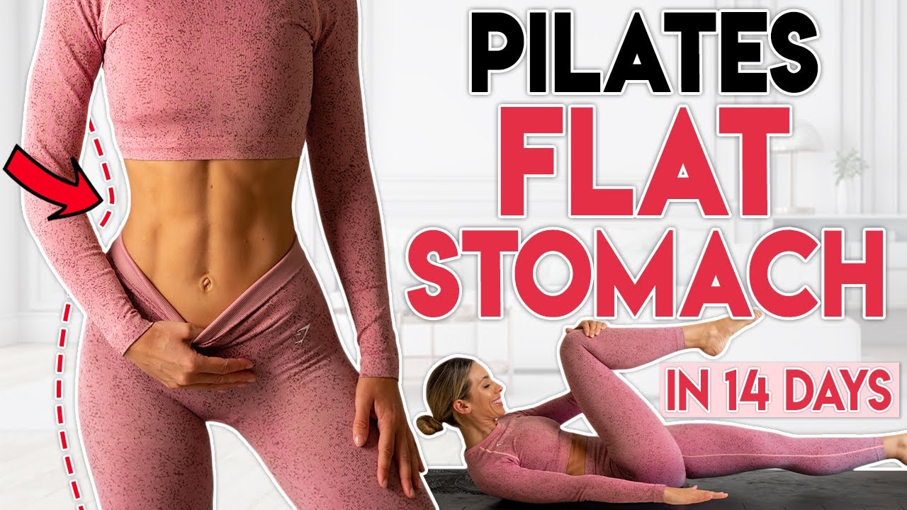 Pilates Flat Stomach Challenge in 14 Days | 5-Minute Belly Fat Burn Workout