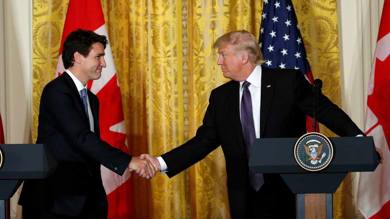 Trump and Trudeau Discuss Trade at White House 🇺🇸