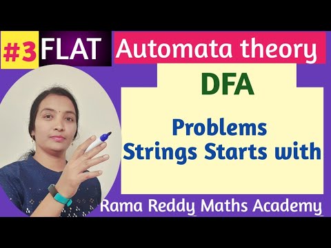 JNTUH | FLAT | Deterministic Finite Automata StingsStartswith DFA Problems |@Rama Reddy MathsAcademy