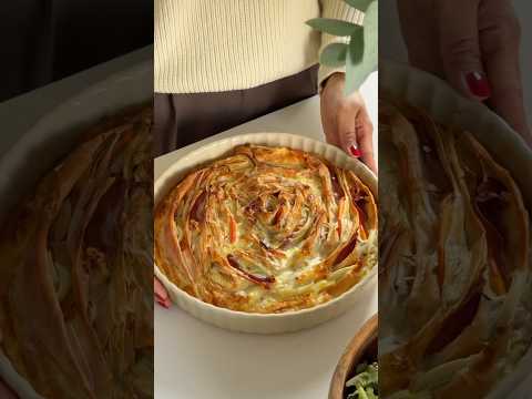 Tarte filo au potimarron, brie et jambon #recette #tarte #cuisinefacile