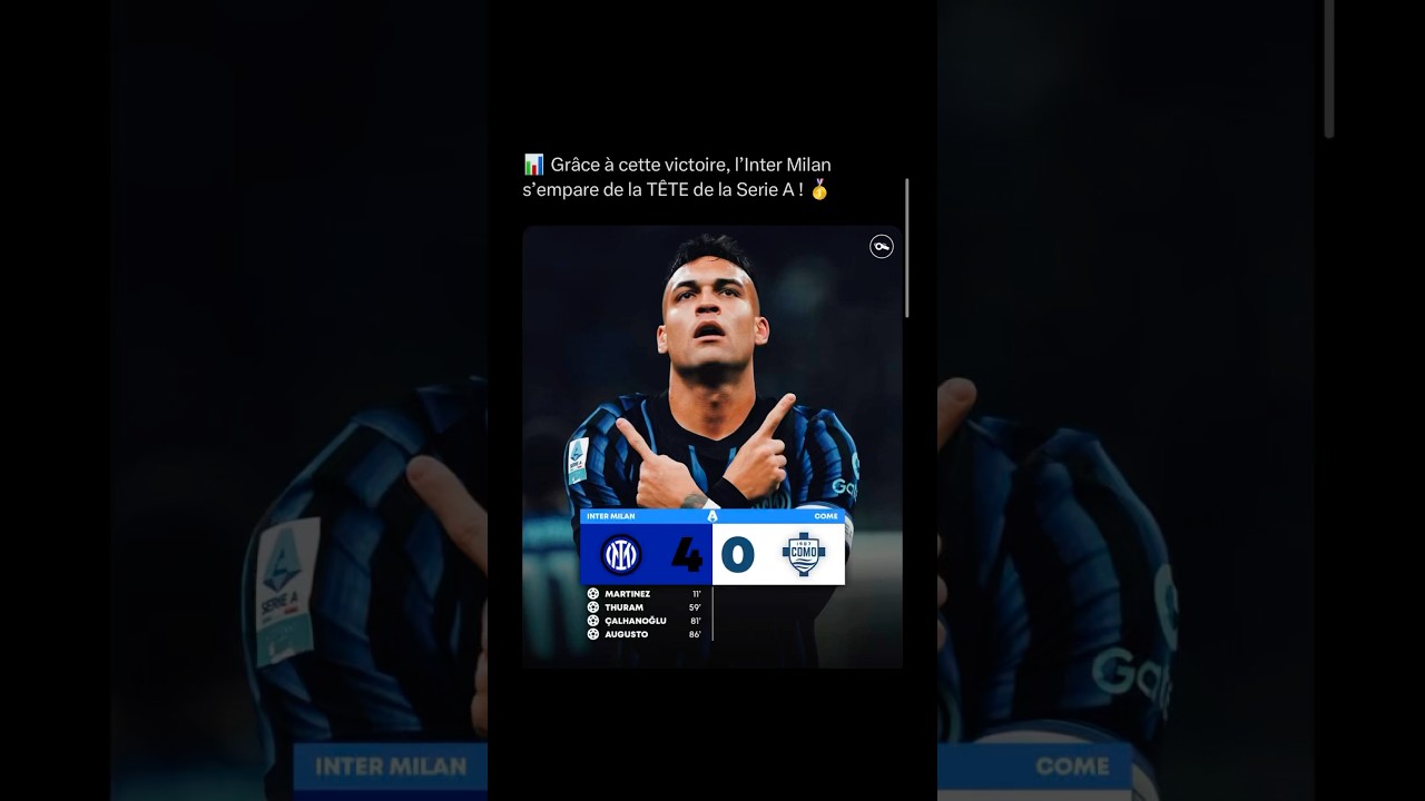 Inter Milan's 4-0 Victory Reaction ⚽