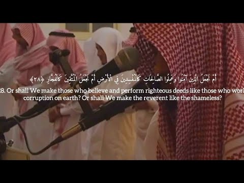 Surah Saad 28-61 Muhammad Al-Naqidan| سورة ص ٢٨- ٦١ محمدالنقيدان (with English translation)