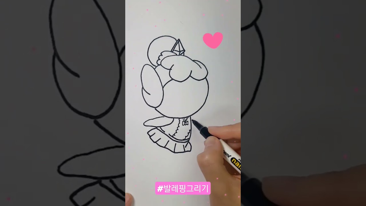 엄마와 함께하는 반짝반짝 보석티니핑 발레그리기 ✨ | 아이와 즐기는 창의 미술놀이