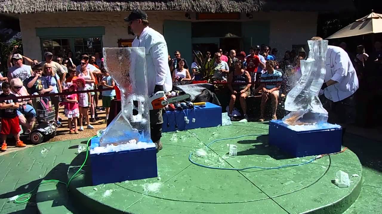 Epic Ice Carving Showdown at Busch Gardens Williamsburg ❄️