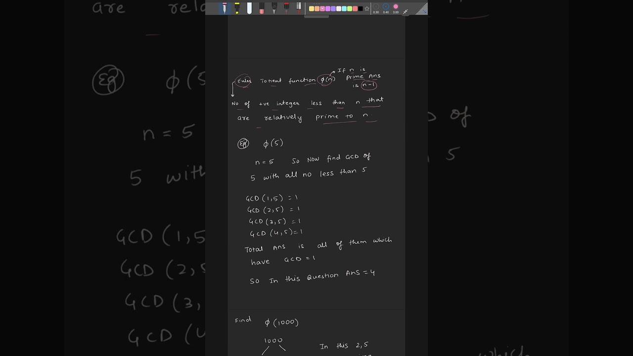 Understanding the Euler Totient Function in Cryptography 🔐