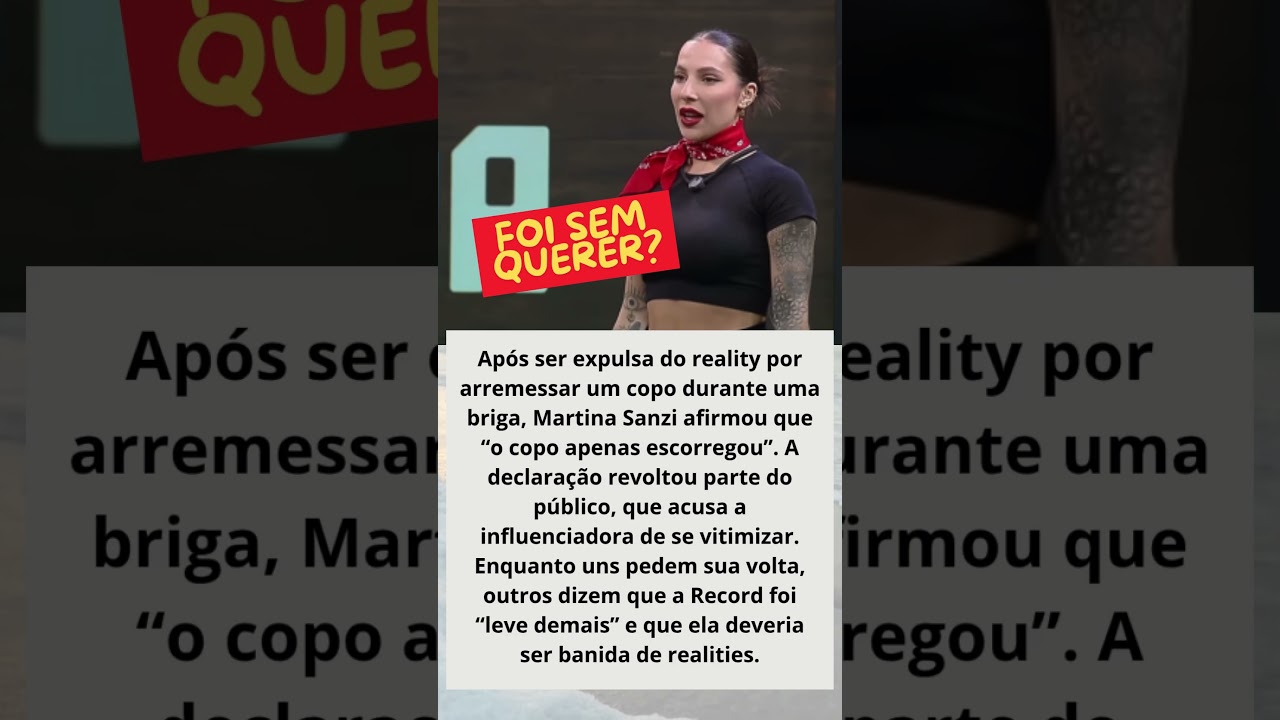 Polêmica na Fazenda 17: Martina Sanzi é Expulsa e Causa Repercussão nas Redes! 🚨