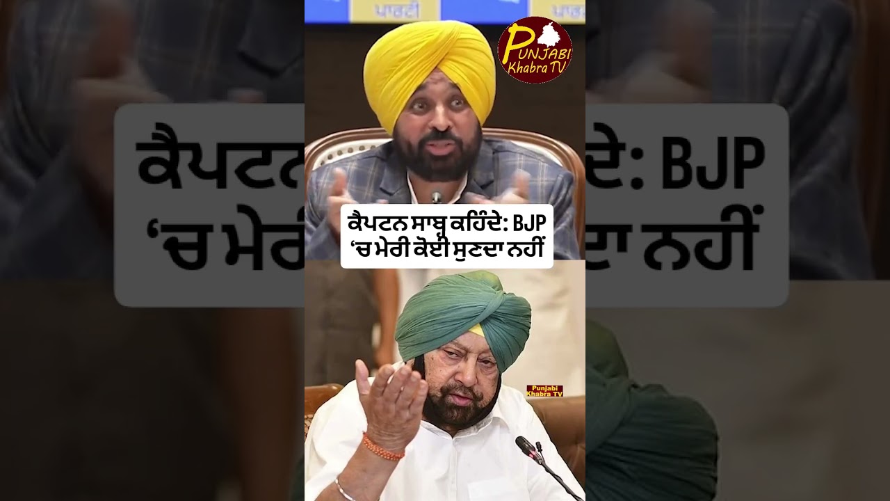 ਕੈਪਟਨ ਸਾਬ ਕਹਿੰਦੇ, ਬੀਜੇਪੀ ਵਿਚ ਮੇਰੀ ਸੁਣਦਾ ਕੋਈ ਨਹੀਂ