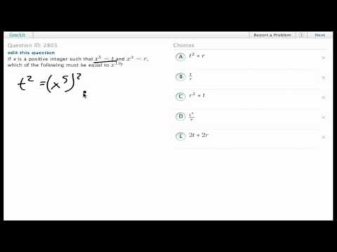 Grockit SAT Math "Work That Question" (2803)