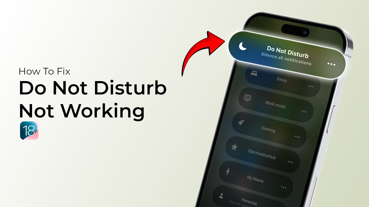 Fix Do Not Disturb Not Working on iPhone iOS 18