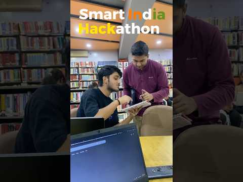 Smart India Hackathon ke liye project shuru karte hain!🤯 #sih #hackathon #coding #minivlog #college