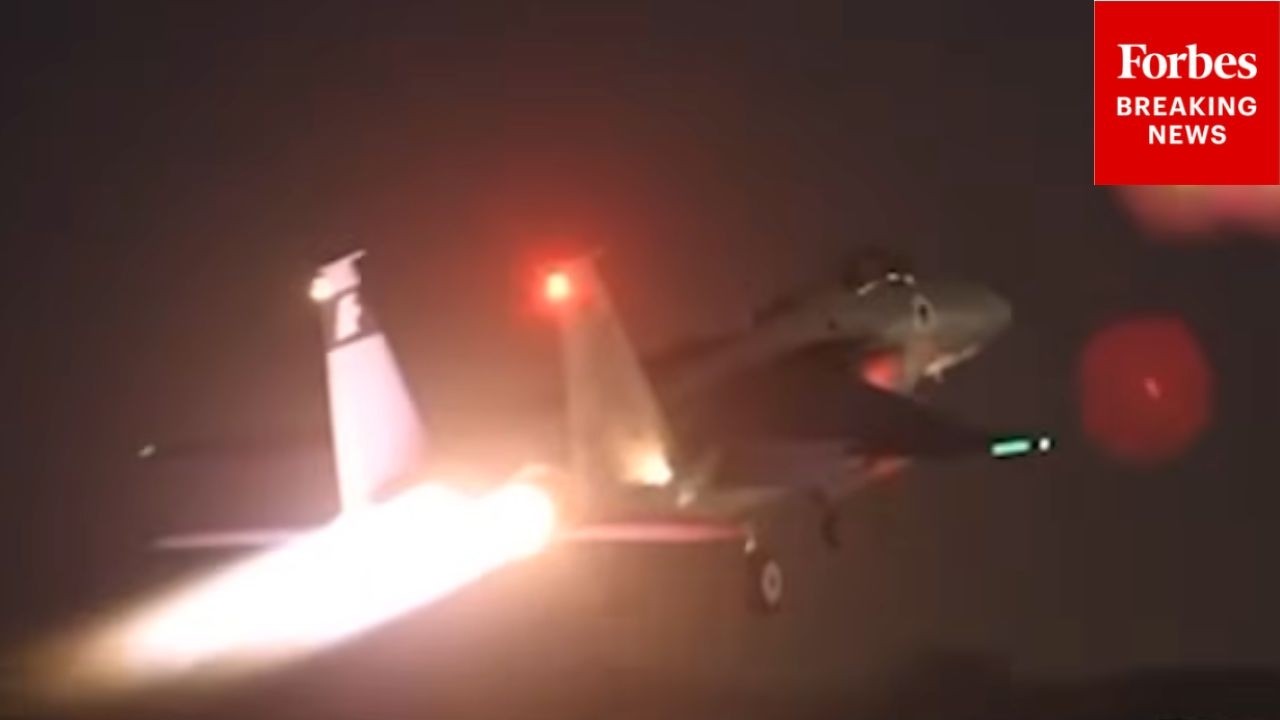 RAW VIDEO: Israeli Air Force Launches Jets Amid Salvo Of Iranian Missiles