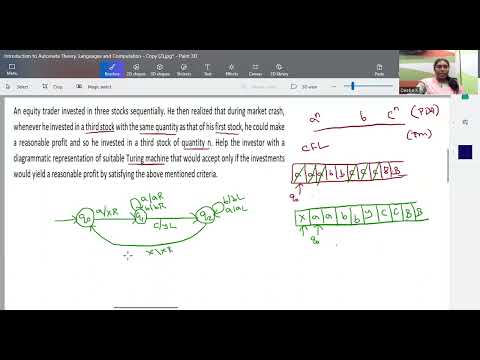 TOC Example 1 - Scenario based question Turing Machine Construction