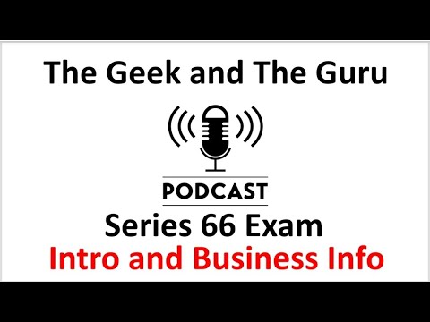 Series 66 Exam Podcast Episode 1