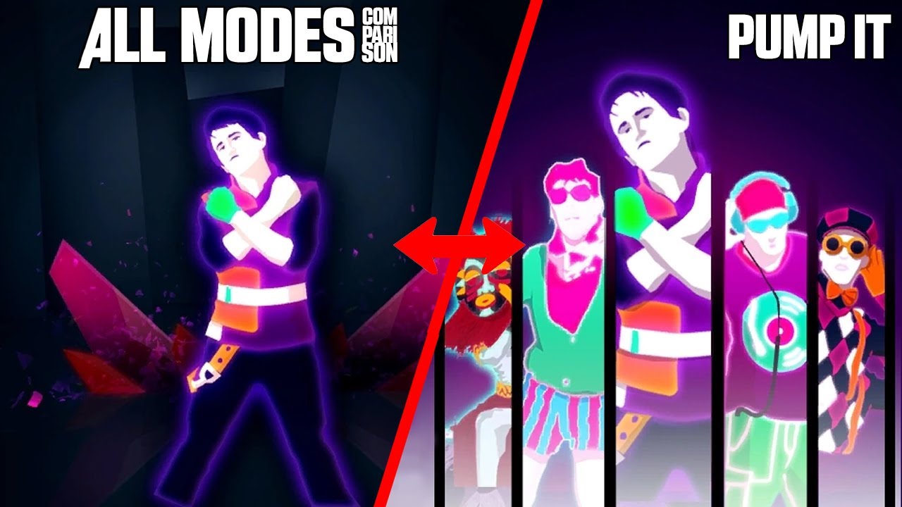 Just Dance 'Pump It' Modes Comparison 🎶