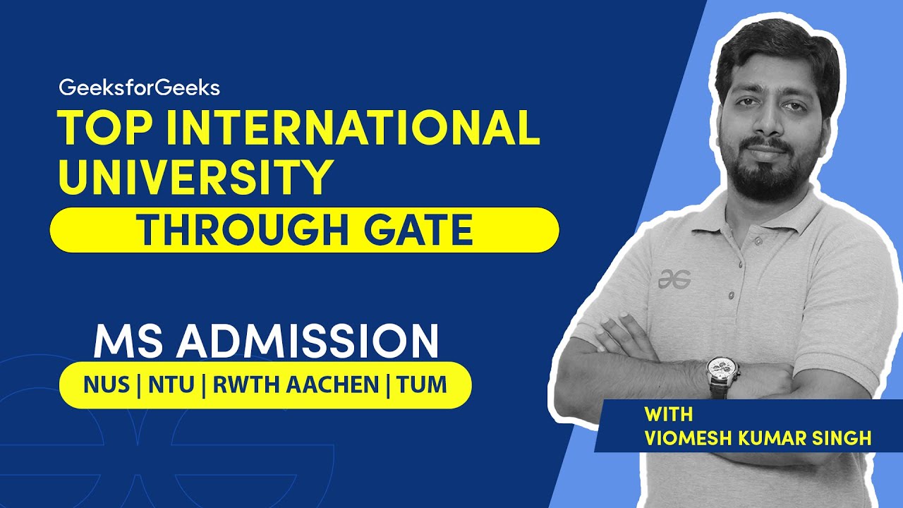 Secure MS/PhD Admission in Top Global Universities via GATE ๐