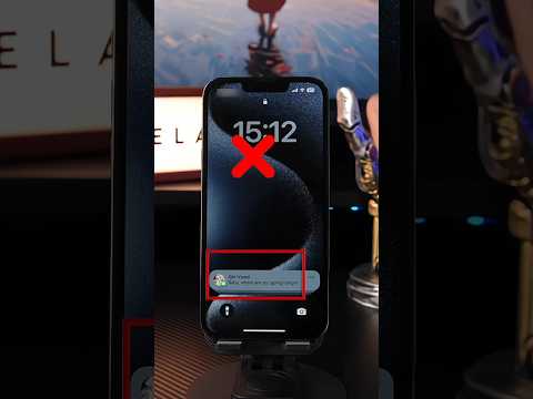Message Hide On Lockscreen In Iphone 🤯 | #shorts #iphone #hidemassage #tech #smartphone #massage