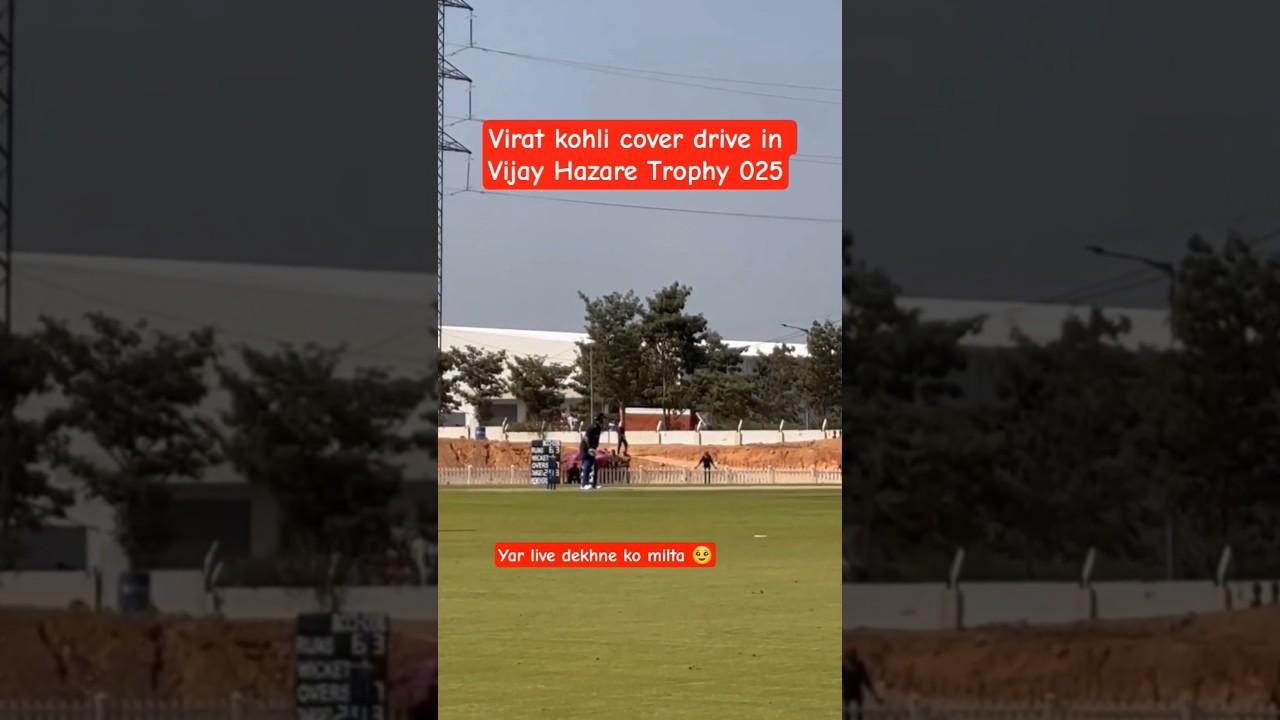 Kohli's Elegant Cover Drive | Vijay Hazare 2025 🏏