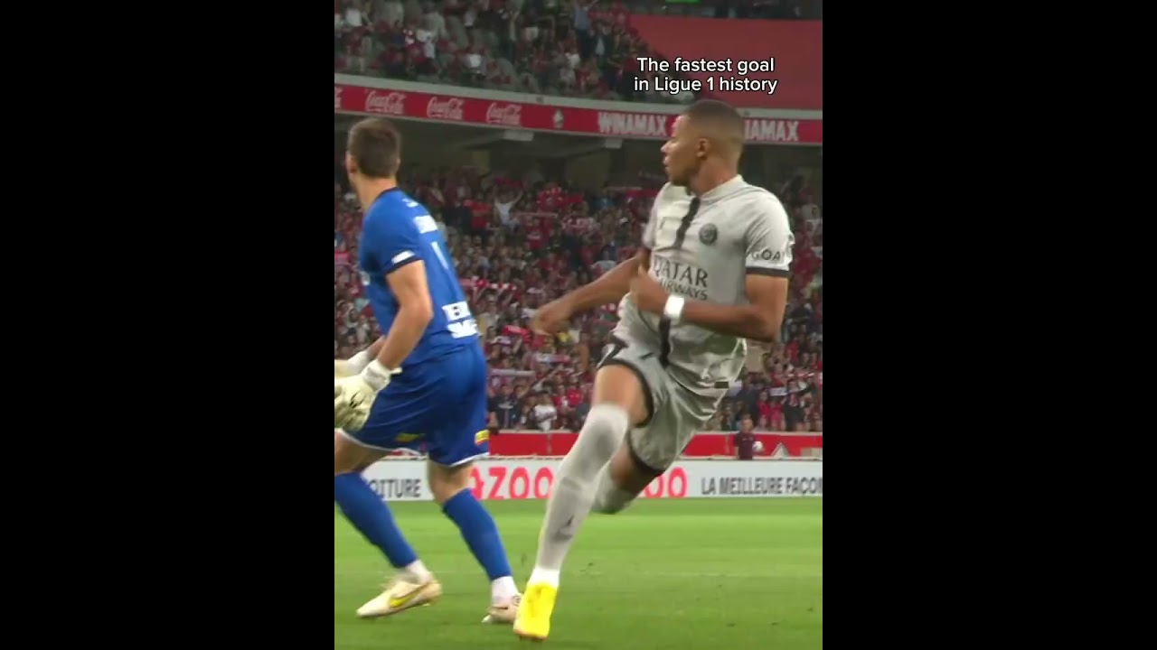 Ligue 1's Fastest Goal Ever! ⚡️ Mbappé Breaks Record