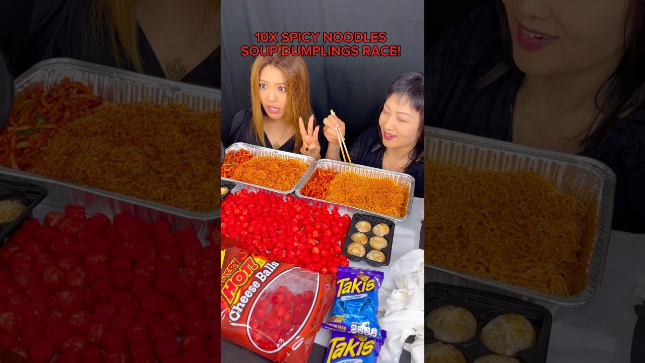 Spicy Ramen & Dumplings Challenge! 🌶️