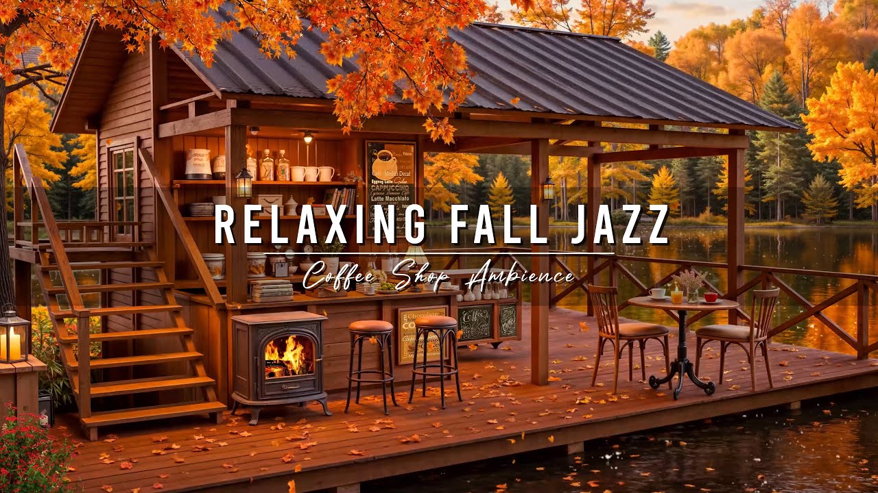 Relaxing Morning Jazz ☕ Cozy Fall Coffee Shop Ambience & Smooth Instrumental Music