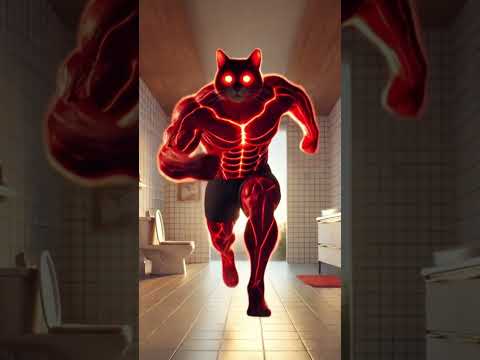 🙀🔥The kitten transforms into a red giant!🏠Spitfire burns home!💥 #ai  #catshorts#aicat#funnymeow8